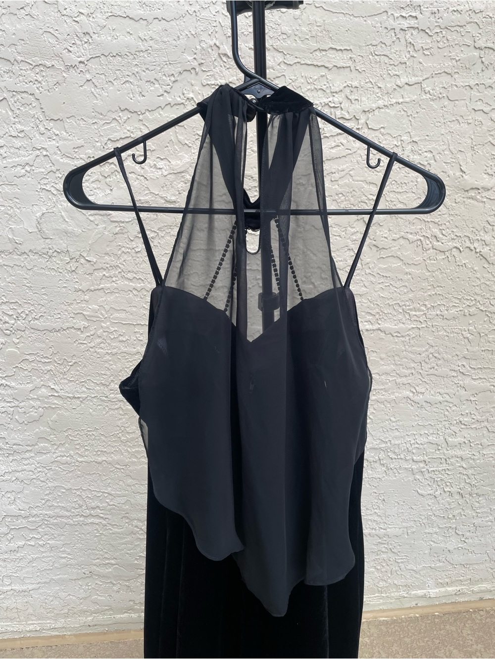 Vintage Velvet Evening Dress Sz M/L Elegant Formal Vampy Witchy Dark Romantic - Picture 5 of 9